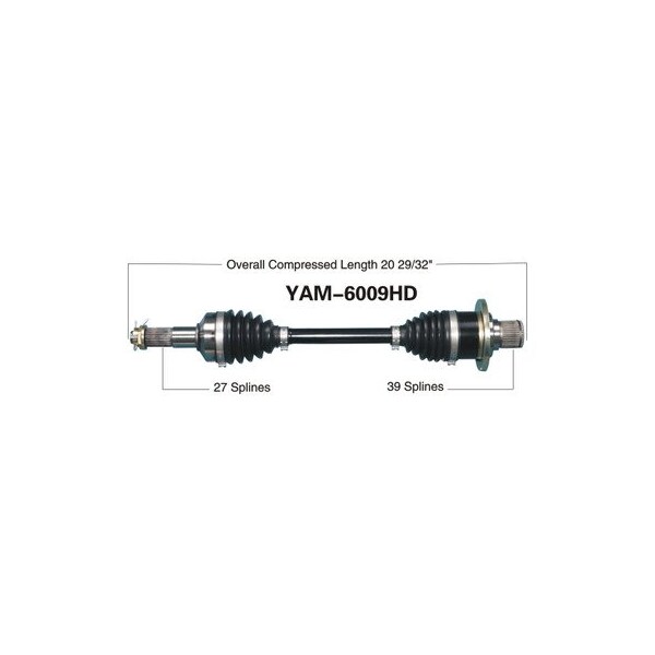 Wide Open Heavy Duty CV Axle for YAM HD REAR LEFT YFM660F GRIZZLY 4X4 03-08 YAM-6009HD - main